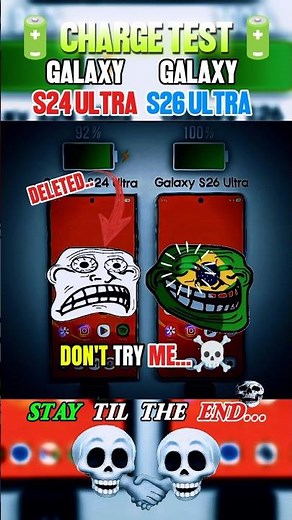 Samsung Galaxy S24 Ultra vs Samsung Galaxy S26 Ultra Charging Test ⚡ 45W vs 60W Super Fast Charging