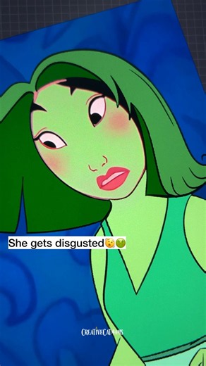 Mulan was DISGUSTED🤫 #shorts #art #disney