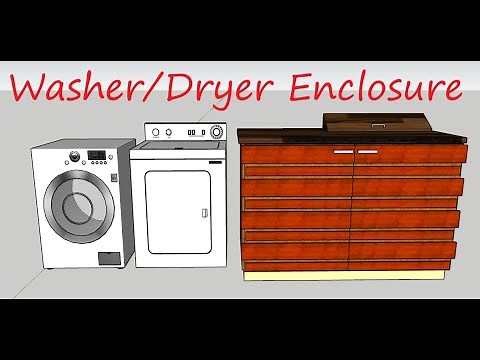 How to make a washer/dryer enclosure
