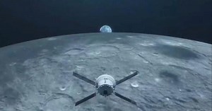 NASA's historic moon mission blasts off