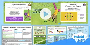 Twinkl Move PE - Year 3 Gymnastics: Movement Lesson 4 - Handstands and Cartwheels