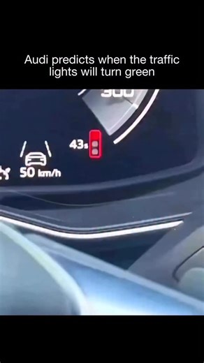 Fleet on Instagram: "Audi vehicles equipped with Traffic Light Information technology can display a real-time countdown showing when a red light is expected to turn green, using data pulled from connected city infrastructure and traffic management systems. The system communicates with supported traffic signals and sends timing information directly to the car’s digital cluster or head-up display, allowing drivers to anticipate light changes, reduce unnecessary acceleration, and improve overall tr