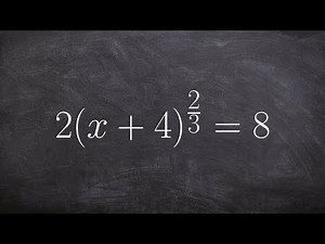 How to solve an equation with an expression raised to a fractional power