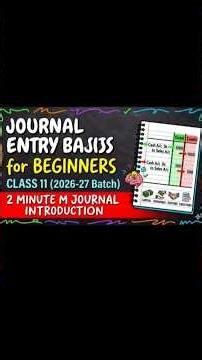 Journal entry introduction | class 11 2026📝 #boards with pyqs💜