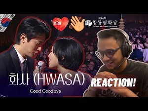 Hwasa Good Goodbye Live Performance Reaction 🇰🇷 First Reaction Live Performance