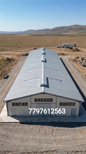 Simple truss Godown Shed work | Truss Roof Warehouse Design with Hot, #home #Industrial #Godown