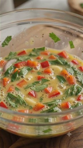 Easy Egg & Cheese Frittata Recipe #breakfastideas