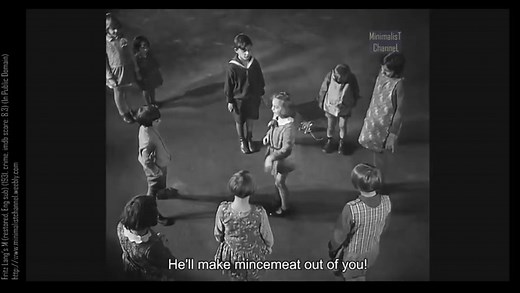 M – A City Searches for a Murderer (restored) (1931, German Expressionism, imdb score: 8.3)