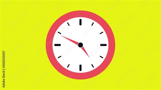 30 minute fast clock time watch countdown and motion design video
