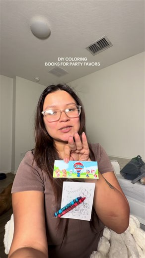 DIY coloring books as party favors🖍️🎉 #partyfavors #diyproject #pawpatrolparty #birthdayparty #fyp