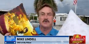 Mike Lindell uses hurricane devastation as backdrop for pillow commercial