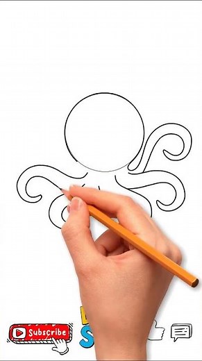 How to Draw an Octopus in Easy Way #howtodraw #drawing #octopus #artforkids #octopusdrawing #easy