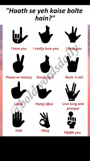 "Haath se yeh kaise bolte hain?" ✋🤔 Simple se hand signs kabhi-kabhi sabse zyada kaam aate hain! Aaj ka quick guide—easy, fun aur super useful.👇✨ #handsigns #handgestures #hinglishreels #learnsomethingnew #reelsindia #trendingreels #gestureguide #factreels #dailyreels | boldwordsdaily