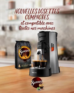 ☕ Grâce à nos nouvelles dosettes compactes, retrouvez toute l’intensité d’un véritable espresso quelles que soient vos envies et votre machine ! Essayez-les vite ! Super 😍 : Enfin un véritable Espresso Senseo ! | Senseo