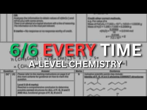 how i got full marks in every a level chem six marker