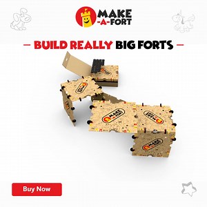 Our award-winning fort building kits offer endless possibilities for building forts, castles, mazes, tunnels, and more. Build 5 of our pre-designed creations ... or let your imagination run wild and design your own! 🏰 🏆 10x Toy Award winner 💯 Over 100,000 Sold 📱 Screen Free Play 🕒 Entertains for hours on end 🇺🇸 Made in USA 💪 Durable and Reusable 💼 Goes back in its case for easy storage "Perfect gift for any child! I purchased for my 7 & 10 yr olds and definitely the best gift ever! Love