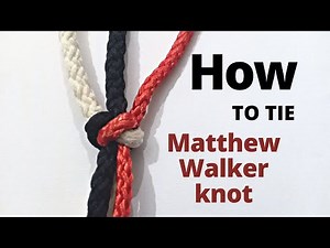 How to tie a 3 strand single Matthew walker knot|Try knot and craft