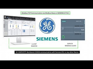 CIMPLICITY Workbench SCADA Modbus TCP connection with Siemens PLC #siemens #siemensplc #automation