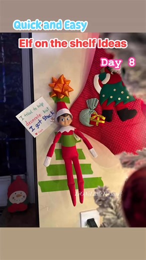 Day 8 _ Quick and Easy _ Elf on the Shelf Ideas 🤩 Elf said: “Decorating is harder than it looks!” 😂 Poor little guy is tangled in Christmas magic 😆🎀 so he wanted to decorate… and became the decoration 😂✨ #ElfOnTheShelf #ElfOnTheShelfIdeas #StuckElf #ElfFails #ElfMischief #ChristmasElf #ElfDecorating #FunnyElfIdeas #ElfAdventure #25DaysOfElf #HolidayFun #ChristmasCountdown #ElfTok #ElfMagic #KidsMagic #FunnyHolidayVideos #FYP #ViralElfIdeas #TrendingReels #lionilittletoyland #trendingreels #