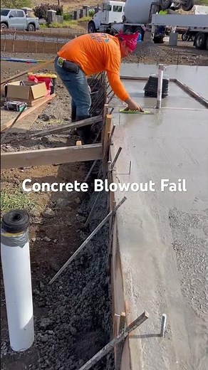 Concrete Blowout Fail & Fix