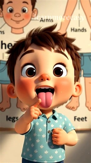 శరీర భాగాలు - Body Parts Name in Telugu for Kids | Learn More Easy #kids #learnmoreeasy #bodyparts