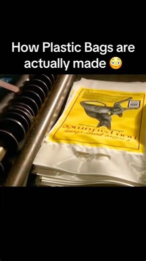 How PLASTIC BAGS are really made inside the factory 🛍️ #howitsmade