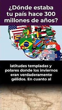 ¿Dónde estaba tu país hace 300 millones de años?