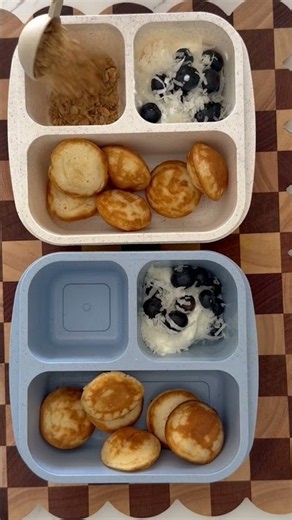 Easy breakfast meal prep for busy weeks! 🥞🫐