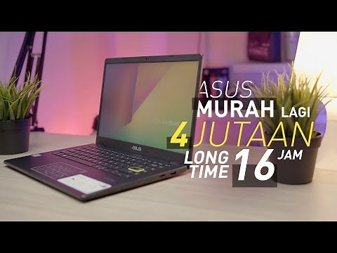 CUMA 4 Jutaan, BATERAI 16 JAM, RINGAN, Fanless | Review ASUS E410MA