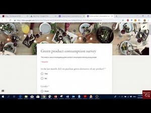 Survey Questionnaire Design Using Google Forms