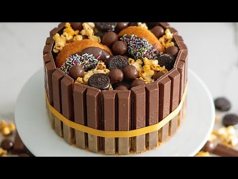 How To Make A KitKat Border Loaded Cake- Rosie's Dessert Spot
