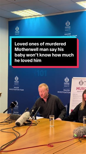 The loved ones of a murdered Motherwell man say his baby will grow up not knowing how much his dad loved him. Jordan Gray was found dead at his home on December 14th. His stepdad Michael Groome has been speaking to the press as police say they’ve reviewed 1,200 hours of CCTV footage. #motherwell #police #scotland #investigation #lanarkshire