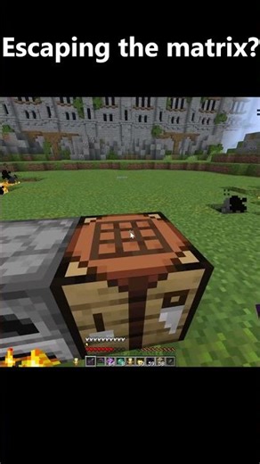 Escaping The Matrix Through The Nether?? | Minecraft #minecraft #shorts #memes