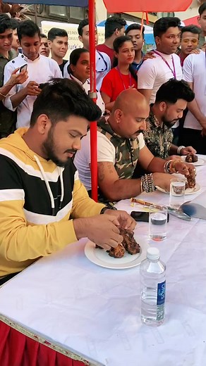 Winning the Chicken Leg Piece Challenge at Patkar College Live