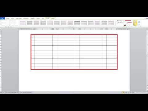 How to Draw Table in MS Word | MS Word Table Drawing Tutorial for Beginners In Punjabi