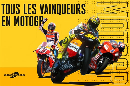 Tous les pilotes vainqueurs en MotoGP