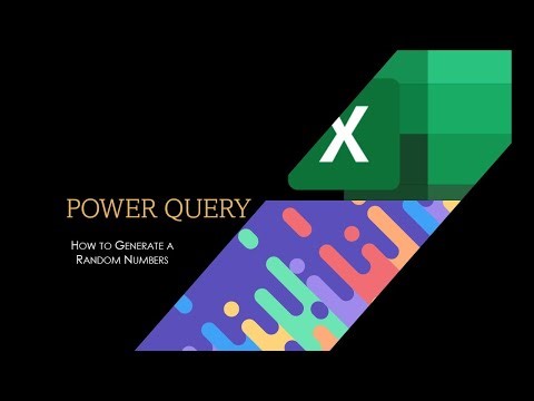Power Query - Random Numbers #excel #powerbi