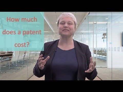 How much does a patent cost?