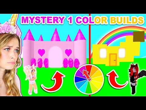 MYSTERY 1 COLOR Build Challenge In Adopt Me! (Roblox)