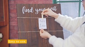 Colingmill Wedding Seating Chart Board Display For Reception Solid Wood Seating Chart Rustic Find Your Seat Sign Board For Wedding Decor Ideas(Vertical Style,24 x 18 Inch)