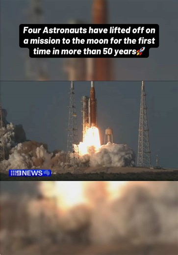 Four astronauts have lifted off on a mission to the moon for the first time in more than 50 years following the successful launch of Artemis II. #Astronaut #Space #Moon #Rocket #NASA