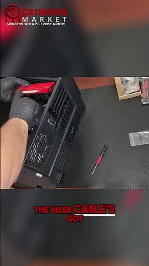 Easy PC Build: Managing Riser Cable and GPU Cover!