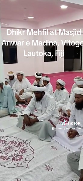 Dhikr Mehfil at Masjid Anwar e Madina in Fiji
