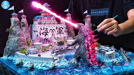 Building an epic Godzilla diorama: From sculpture to stunning miniature scene