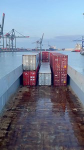 Loading in port of Rotterdam 🇳🇱 #containers #inlandship #europort #progresso | Roewl Orendain