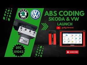 ABS Coding & Basic Settings in Launch Scanner for Skoda/ VW with a DTC codes 01130/0126/16352/01042