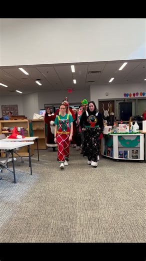 FASHION. ICONS. 🤩 Earlier this week, faculty and staff hit the runway and showed off their best Christmas outfits for our annual Tacky Teacher Day. Festive sweaters, overalls, suits, hats, and accessories filled the halls, and it was the perfect way to close out first semester. Now it’s time for the real fun…Christmas break! 🎄🎅 | St. Pius X Catholic High School (Atlanta, Ga)