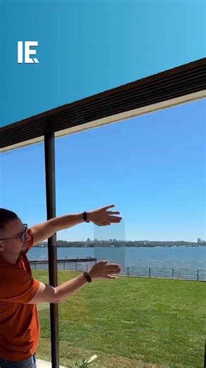 Block infrared and visible light to cool down a room with this transparent window film! 🎥 besser.home / IG