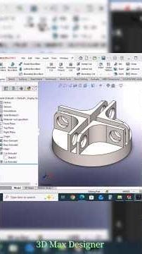 3D model part design #viral for Solidworks engineerinr 🤠 #designer #engineering #solidworks #shorts