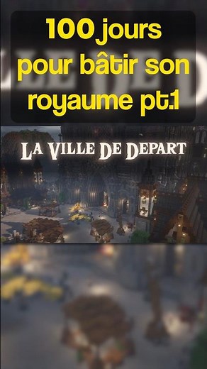 100 Jours pour bâtir mon royaume! #minecraft #minecraftshorts #minecraftsurvival #minecraftbuilding